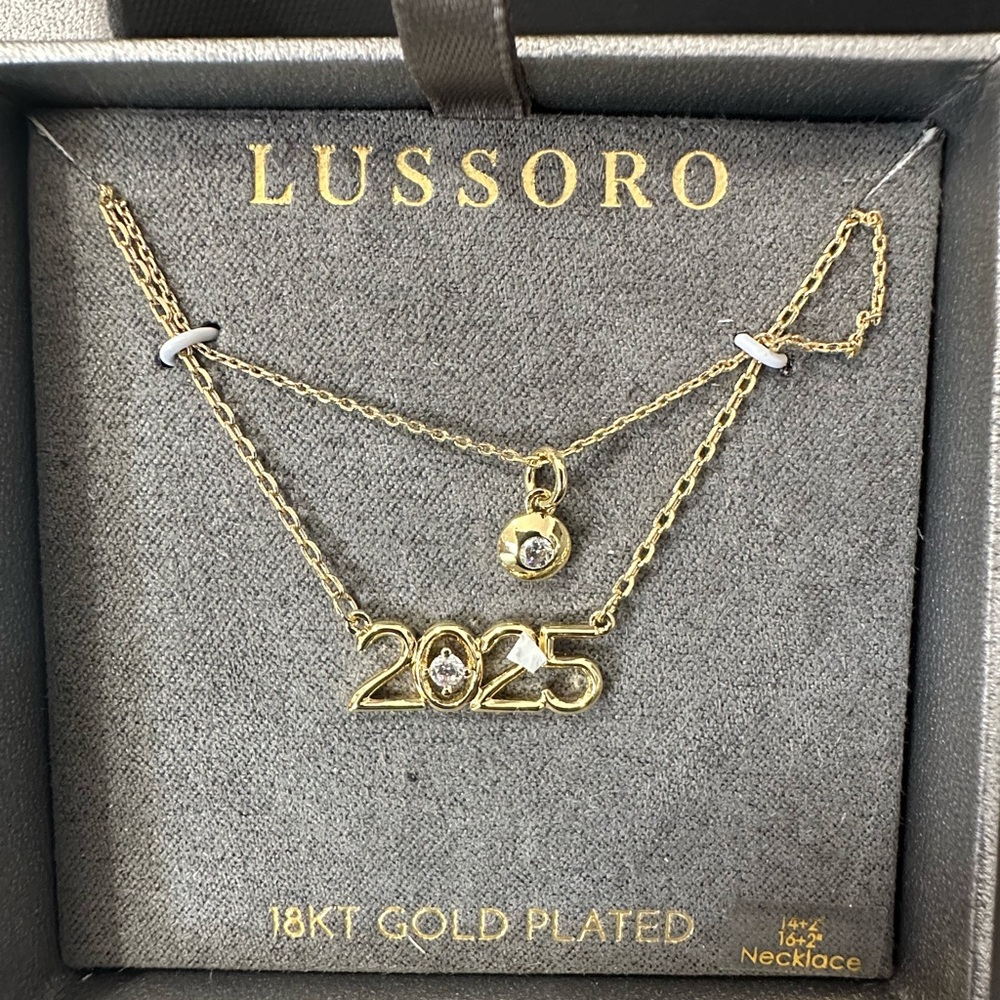 🆕Lussoro 2025 18KT Gold Plated double Layered Necklace